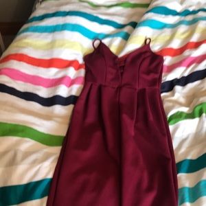 Maroon jumpsuit
